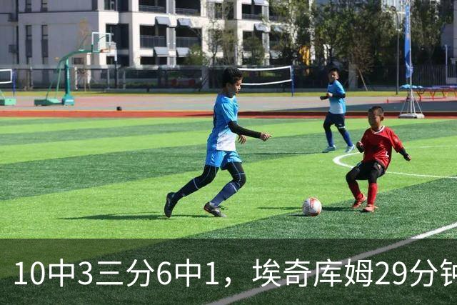 10中3三分6中1，埃奇库姆29分钟只拿8分还有3失误